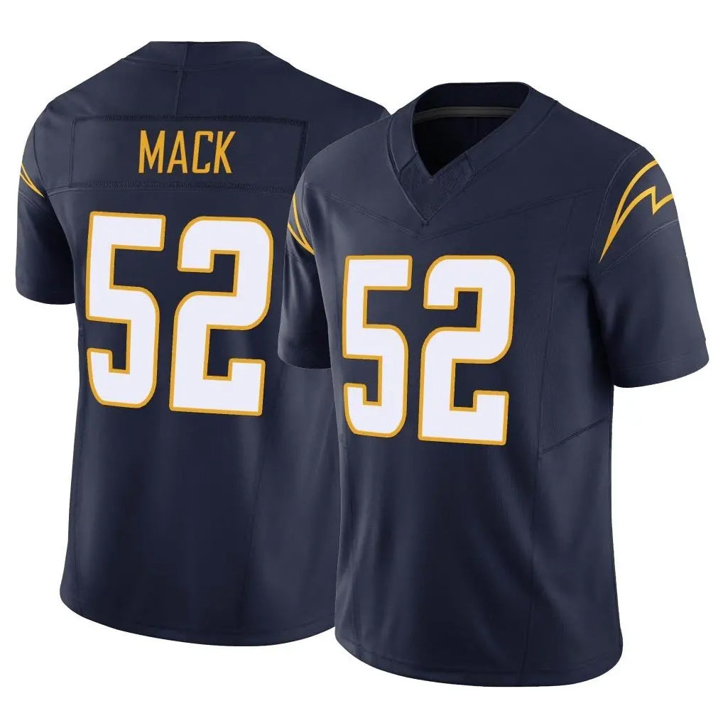 Johmsee LA.Chargers #52 Khalil Mack Player Navy Limited Vapor F.U.S.E. Home Game Stitched Jerseys
