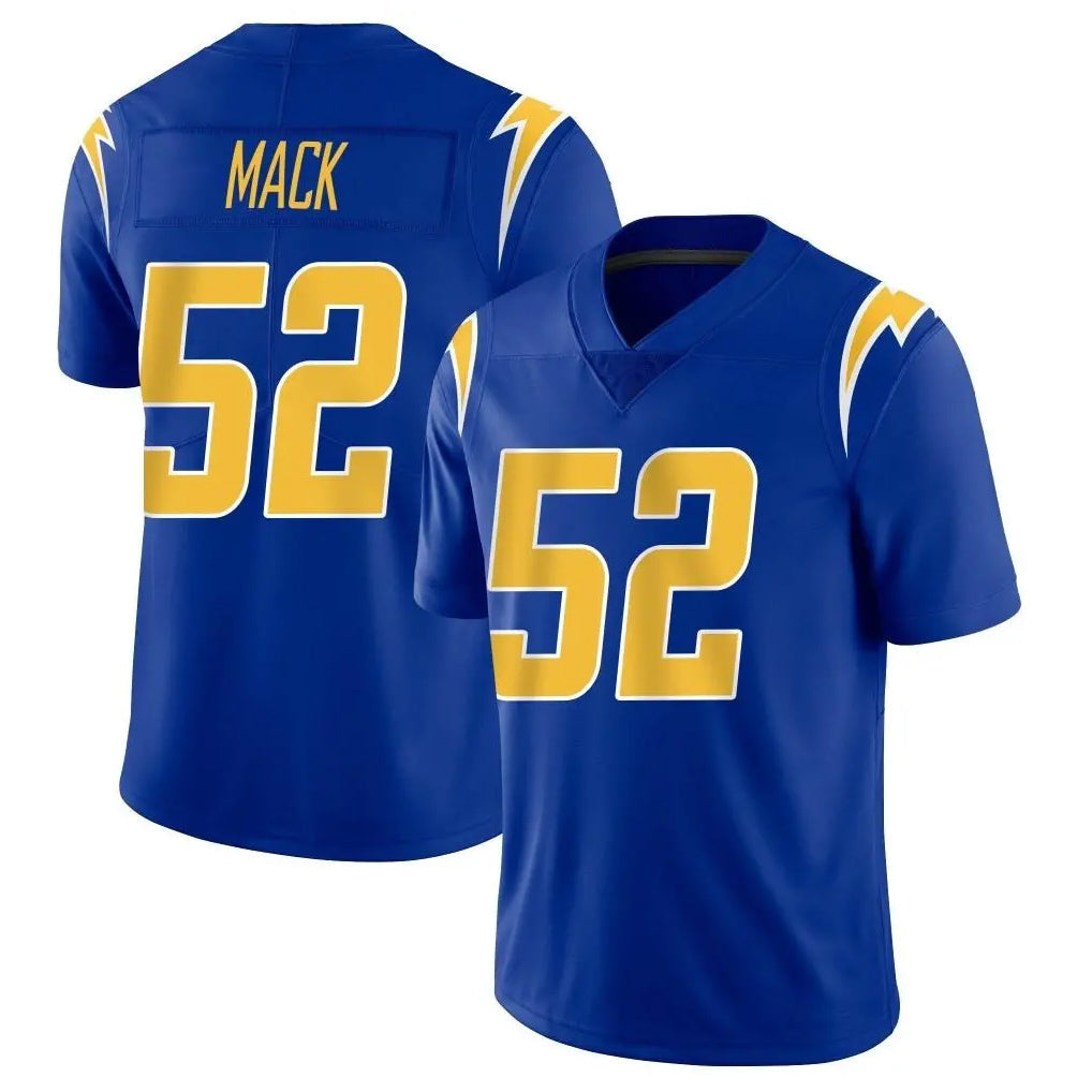 Johmsee LA.Chargers #52 Khalil Mack Player Royal Limited Vapor Home Game Stitched Jerseys