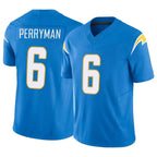 Johmsee LA.Chargers #6 Denzel Perryman Player Blue Limited Vapor F.U.S.E. Home Game Stitched Jerseys