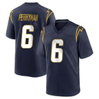 Johmsee LA.Chargers #6 Denzel Perryman Player Navy Home Game Stitched Jerseys