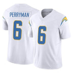 Johmsee LA.Chargers #6 Denzel Perryman Player White Limited Vapor F.U.S.E. Home Game Stitched Jerseys