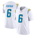 Johmsee LA.Chargers #6 Denzel Perryman Player White Limited Vapor Untouchable Home Game Stitched Jerseys