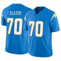 Johmsee LA.Chargers #70 Rashawn Slater Player Blue Limited Vapor F.U.S.E. Home Game Stitched Jerseys
