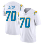 Johmsee LA.Chargers #70 Rashawn Slater Player White Limited Vapor Untouchable Home Game Stitched Jerseys