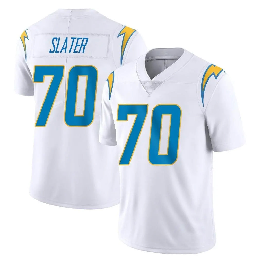 Johmsee LA.Chargers #70 Rashawn Slater Player White Limited Vapor Untouchable Home Game Stitched Jerseys