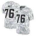 Johmsee LA.Chargers #76 Joe Alt Player Arctic Camo Salute To Service Limited Game Stitched Jerseys