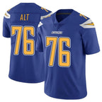 Johmsee LA.Chargers #76 Joe Alt Player Royal Limited Color Rush Vapor Untouchable Home Game Stitched Jerseys