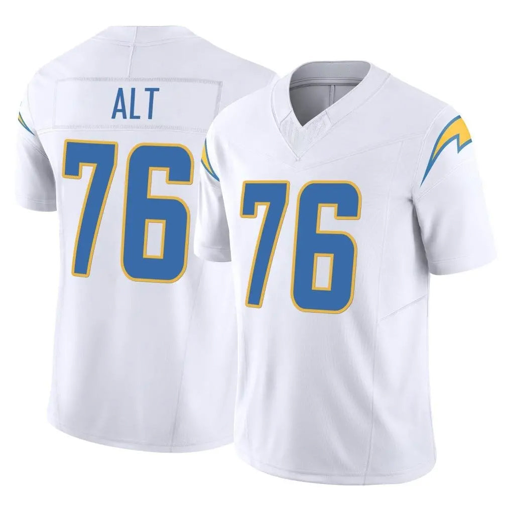 Johmsee LA.Chargers #76 Joe Alt Player White Limited Vapor F.U.S.E. Home Game Stitched Jerseys