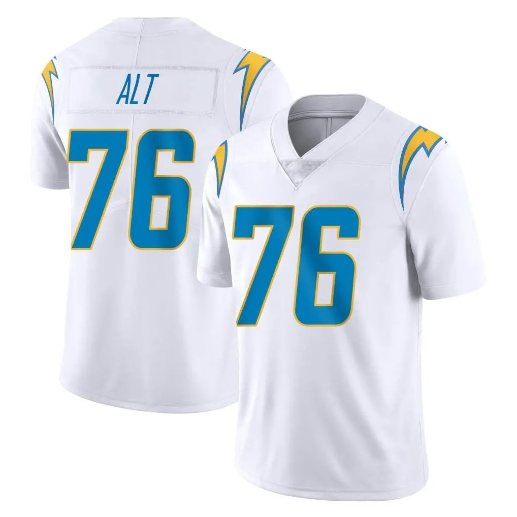 Johmsee LA.Chargers #76 Joe Alt Player White Limited Vapor Untouchable Home Game Stitched Jerseys