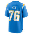 Johmsee LA.Chargers #76 Joe Alt Powder Blue 2024 Draft First Round Pick Player Game Jersey Stitched Jerseys