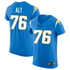 Johmsee LA.Chargers #76 Joe Alt Powder Blue Vapor Elite Player Jersey American Stitched Jersey