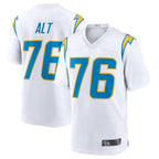 Johmsee LA.Chargers #76 Joe Alt White 2024 Draft First Round Pick Player Game Jersey American Stitched Jerseys