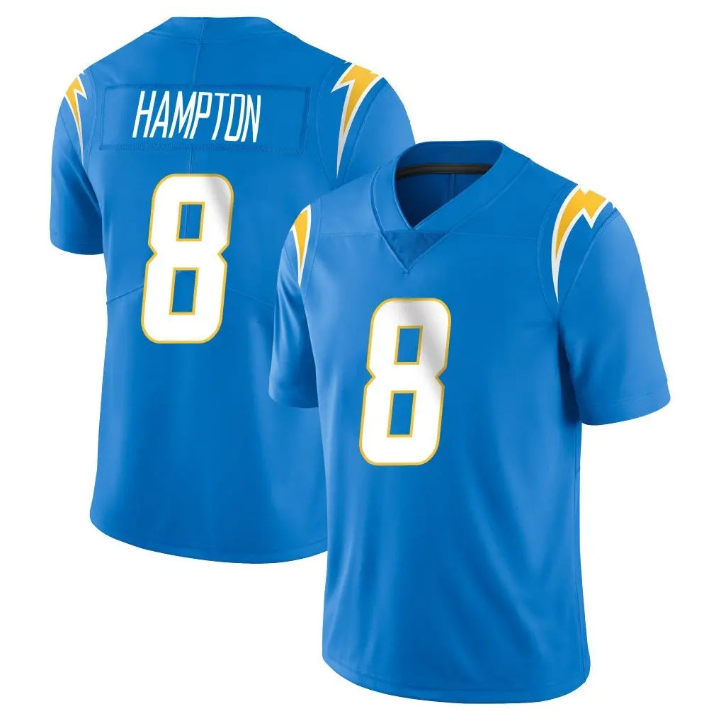 Johmsee LA.Chargers #8 Omarion Hampton Player Blue Limited Vapor Untouchable Home Game Stitched Jerseys
