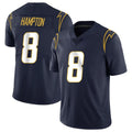Johmsee LA.Chargers #8 Omarion Hampton Player Navy Limited Vapor Untouchable Home Game Stitched Jerseys