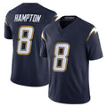 Johmsee LA.Chargers #8 Omarion Hampton Player Navy Vapor F.U.S.E. Limited Home Game Stitched Jerseys