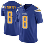Johmsee LA.Chargers #8 Omarion Hampton Player Royal Limited Color Rush Vapor Untouchable Home Game Stitched Jerseys