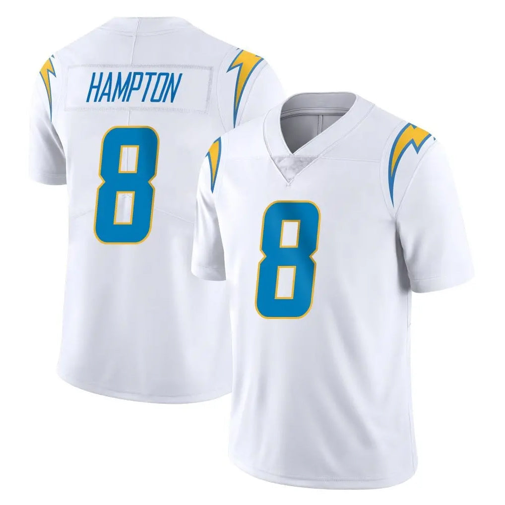 Johmsee LA.Chargers #8 Omarion Hampton Player White Limited Vapor Untouchable Home Game Stitched Jerseys