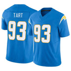 Johmsee LA.Chargers #93 Teair Tart Player Blue Limited Vapor F.U.S.E. Home Game Stitched Jerseys