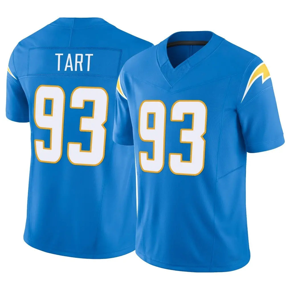 Johmsee LA.Chargers #93 Teair Tart Player Blue Limited Vapor F.U.S.E. Home Game Stitched Jerseys