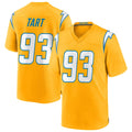 Johmsee LA.Chargers #93 Teair Tart Player Gold Home Game Stitched Jerseys