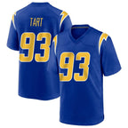Johmsee LA.Chargers #93 Teair Tart Player Royal Home Game Stitched Jerseys