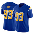 Johmsee LA.Chargers #93 Teair Tart Player Royal Limited Vapor F.U.S.E. Home Game Stitched Jerseys