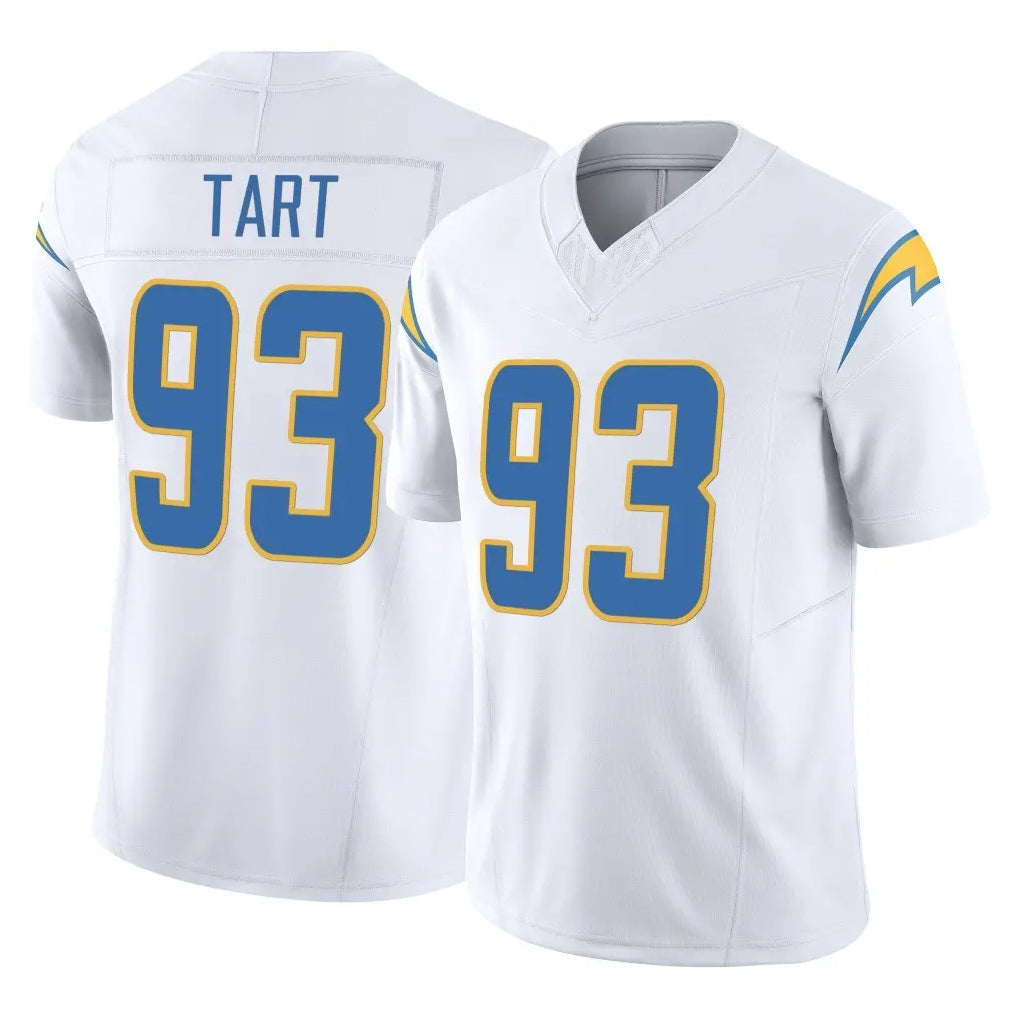 Johmsee LA.Chargers #93 Teair Tart Player White Limited Vapor F.U.S.E. Home Game Stitched Jerseys