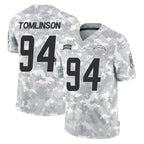 Johmsee LA.Chargers #94 Dalvin Tomlinson Player Arctic Camo Salute To Service Limited Game Stitched Jerseys