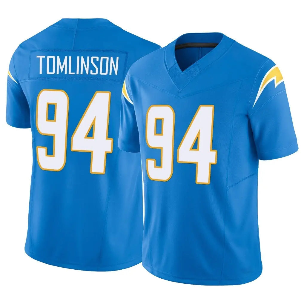 Johmsee LA.Chargers #94 Dalvin Tomlinson Player Blue Limited Vapor F.U.S.E. Home Game Stitched Jerseys