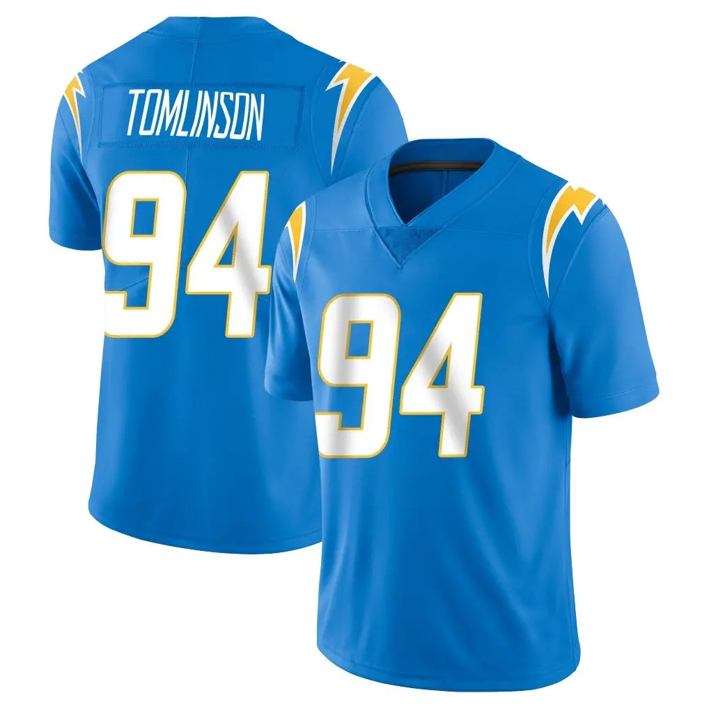 Johmsee LA.Chargers #94 Dalvin Tomlinson Player Blue Limited Vapor Untouchable Home Game Stitched Jerseys