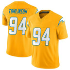 Johmsee LA.Chargers #94 Dalvin Tomlinson Player Gold Limited Vapor F.U.S.E. Home Game Stitched Jerseys