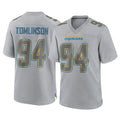 Johmsee LA.Chargers #94 Dalvin Tomlinson Player Gray Atmosphere Fashion Home Game Stitched Jerseys