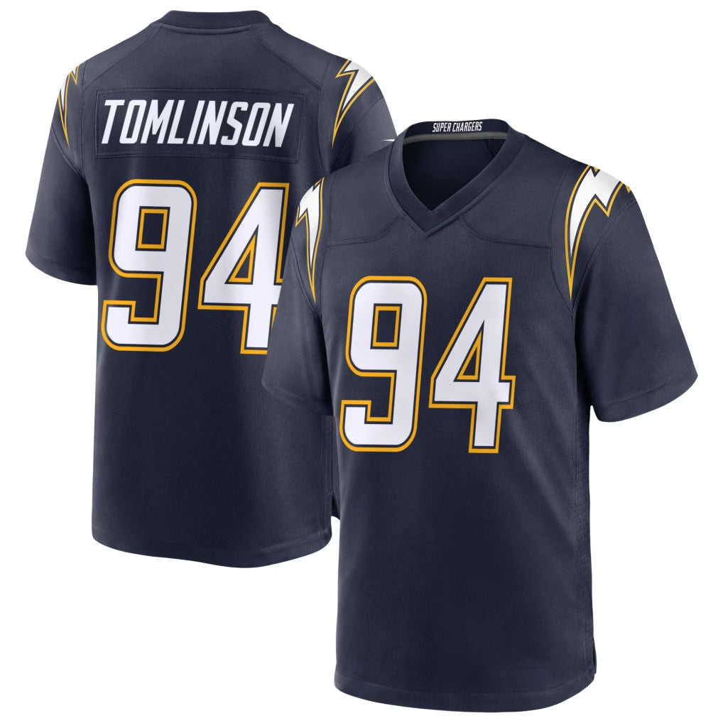 Johmsee LA.Chargers #94 Dalvin Tomlinson Player Navy Alternate Home Game Stitched Jerseys