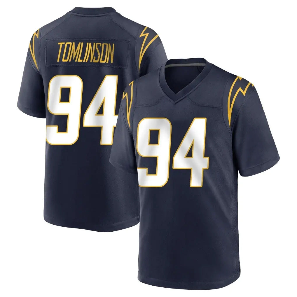 Johmsee LA.Chargers #94 Dalvin Tomlinson Player Navy Home Game Stitched Jerseys