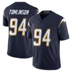 Johmsee LA.Chargers #94 Dalvin Tomlinson Player Navy Vapor F.U.S.E. Limited Home Game Stitched Jerseys