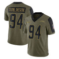 Johmsee LA.Chargers #94 Dalvin Tomlinson Player Olive Salute To Service Limited Game Stitched Jerseys