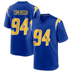 Johmsee LA.Chargers #94 Dalvin Tomlinson Player Royal Home Game Stitched Jerseys