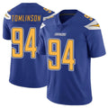 Johmsee LA.Chargers #94 Dalvin Tomlinson Player Royal Limited Color Rush Vapor Untouchable Home Game Stitched Jerseys