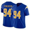 Johmsee LA.Chargers #94 Dalvin Tomlinson Player Royal Limited Vapor F.U.S.E. Home Game Stitched Jerseys