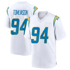 Johmsee LA.Chargers #94 Dalvin Tomlinson Player White Home Game Stitched Jerseys
