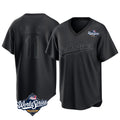 Johmsee LA.Dodgers #11 Roki Sasaki Player Black World Series Pitch Fashion T-shirt Stitched Jerseys