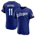 Johmsee LA.Dodgers #11 Roki Sasaki Player Royal City Connect Elite Home Stitched Jerseys