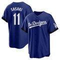 Johmsee LA.Dodgers #11 Roki Sasaki Player Royal City Connect Home Game Stitched Jerseys