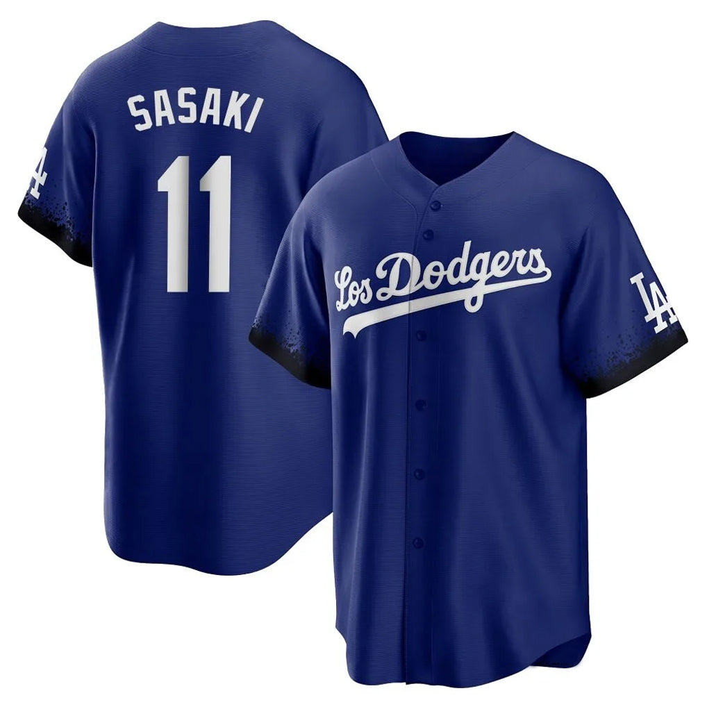 Johmsee LA.Dodgers #11 Roki Sasaki Player Royal City Connect Home Game Stitched Jerseys