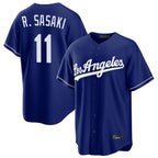 Johmsee LA.Dodgers #11 Roki Sasaki Player Royal Game Stitched Jerseys