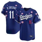 Johmsee LA.Dodgers #11 Roki Sasaki Player Royal Tokyo Series Vapor Premier Limited Stitched Jerseys