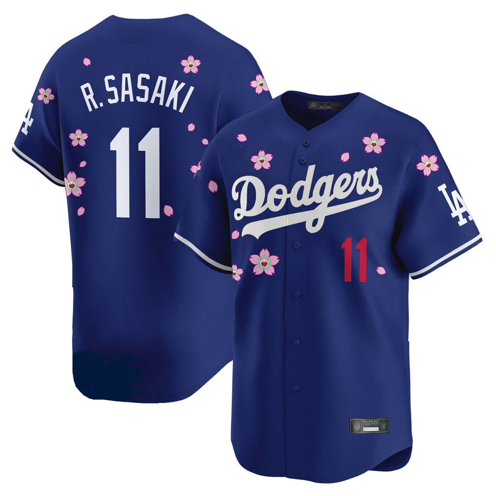 Johmsee LA.Dodgers #11 Roki Sasaki Player Royal Tokyo Series Vapor Premier Limited Stitched Jerseys