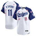 Johmsee LA.Dodgers #11 Roki Sasaki Player White-Royal Tokyo Series Vapor Premier Limited Stitched Jerseys