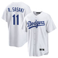 Johmsee LA.Dodgers #11 Roki Sasaki Player White Game Home Stitched Jerseys