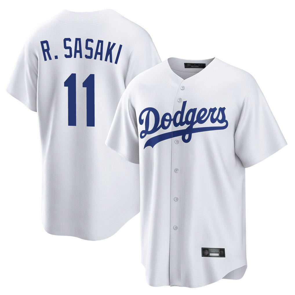 Johmsee LA.Dodgers #11 Roki Sasaki Player White Game Home Stitched Jerseys